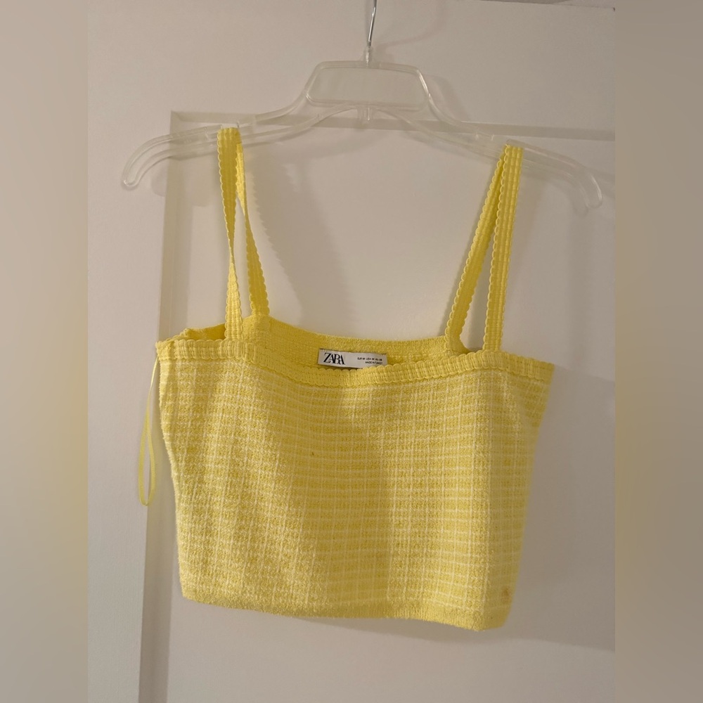 Zara Yellow Knit Cardigan and Top Set - Picture 5 of 10